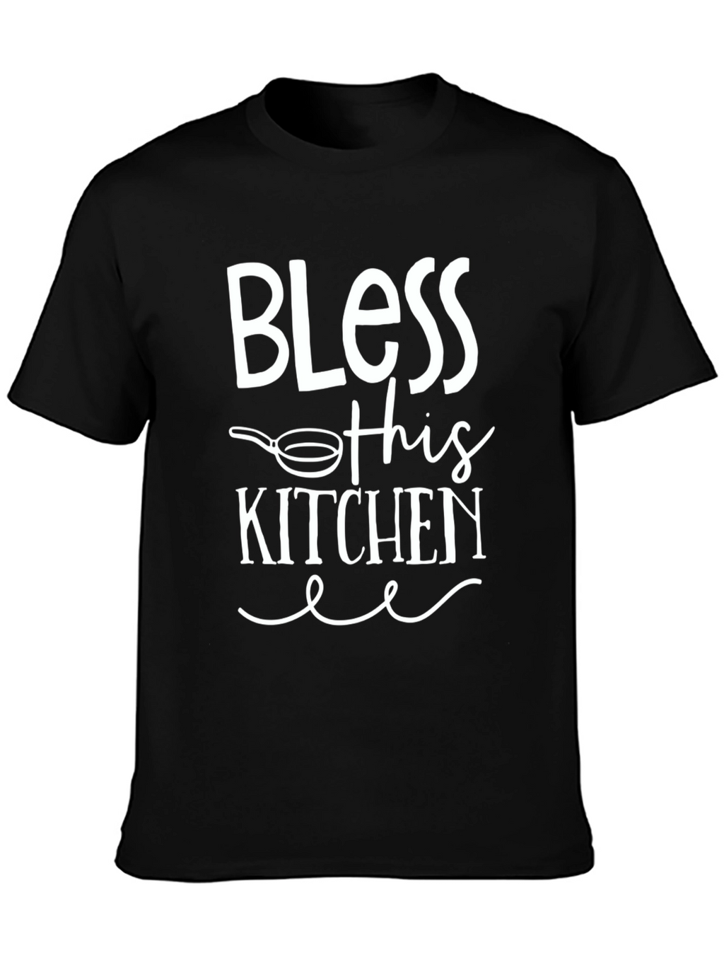Bless This Kitchen Graphic Tee - Black