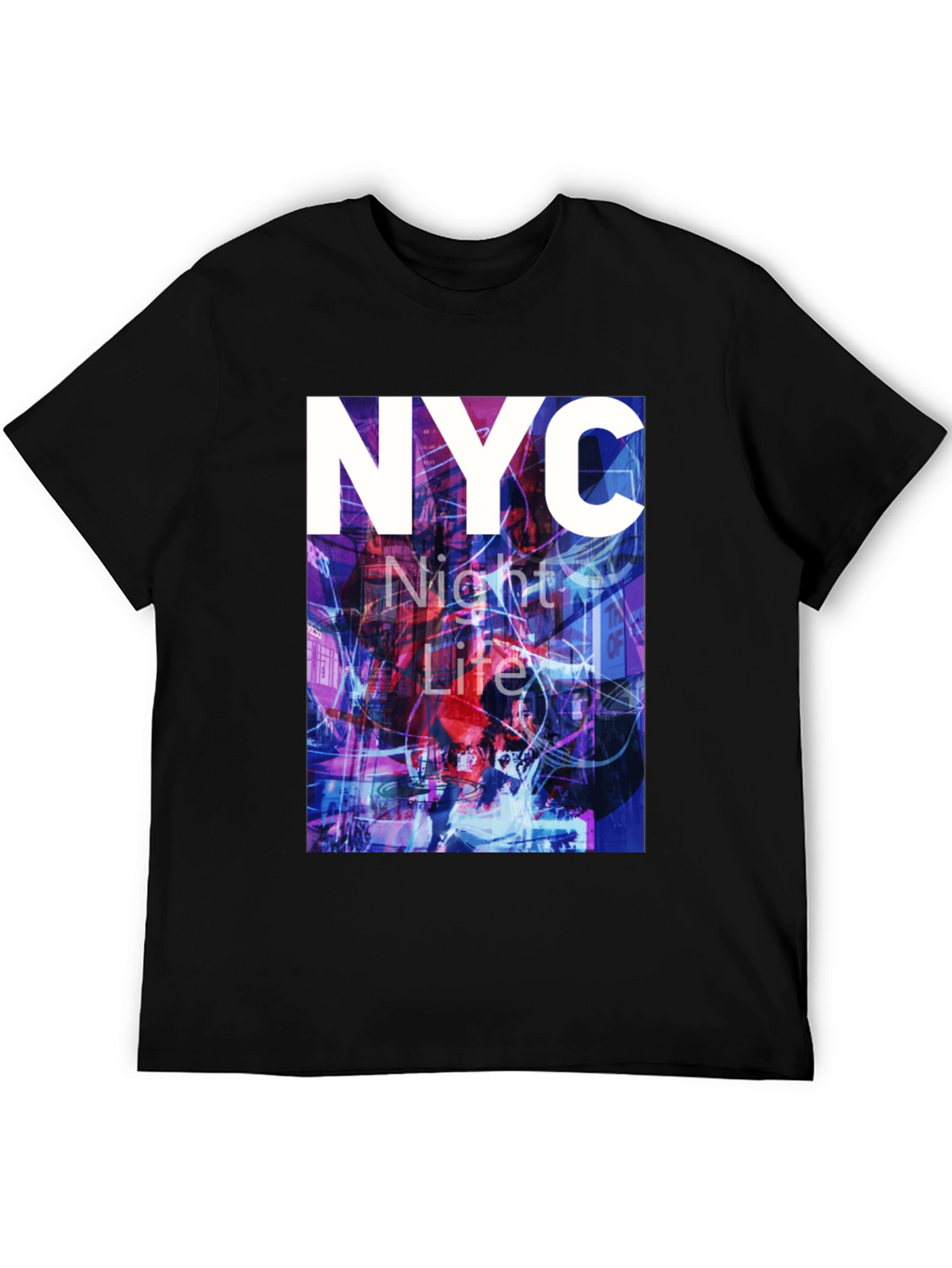 NYC Night Life Graphic Tee - Urban Style