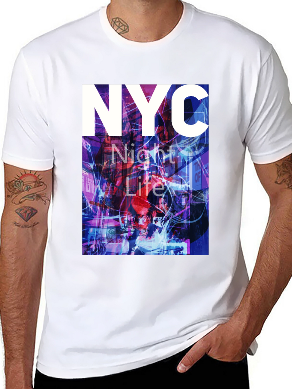 NYC Night Life Graphic Tee - Urban Style