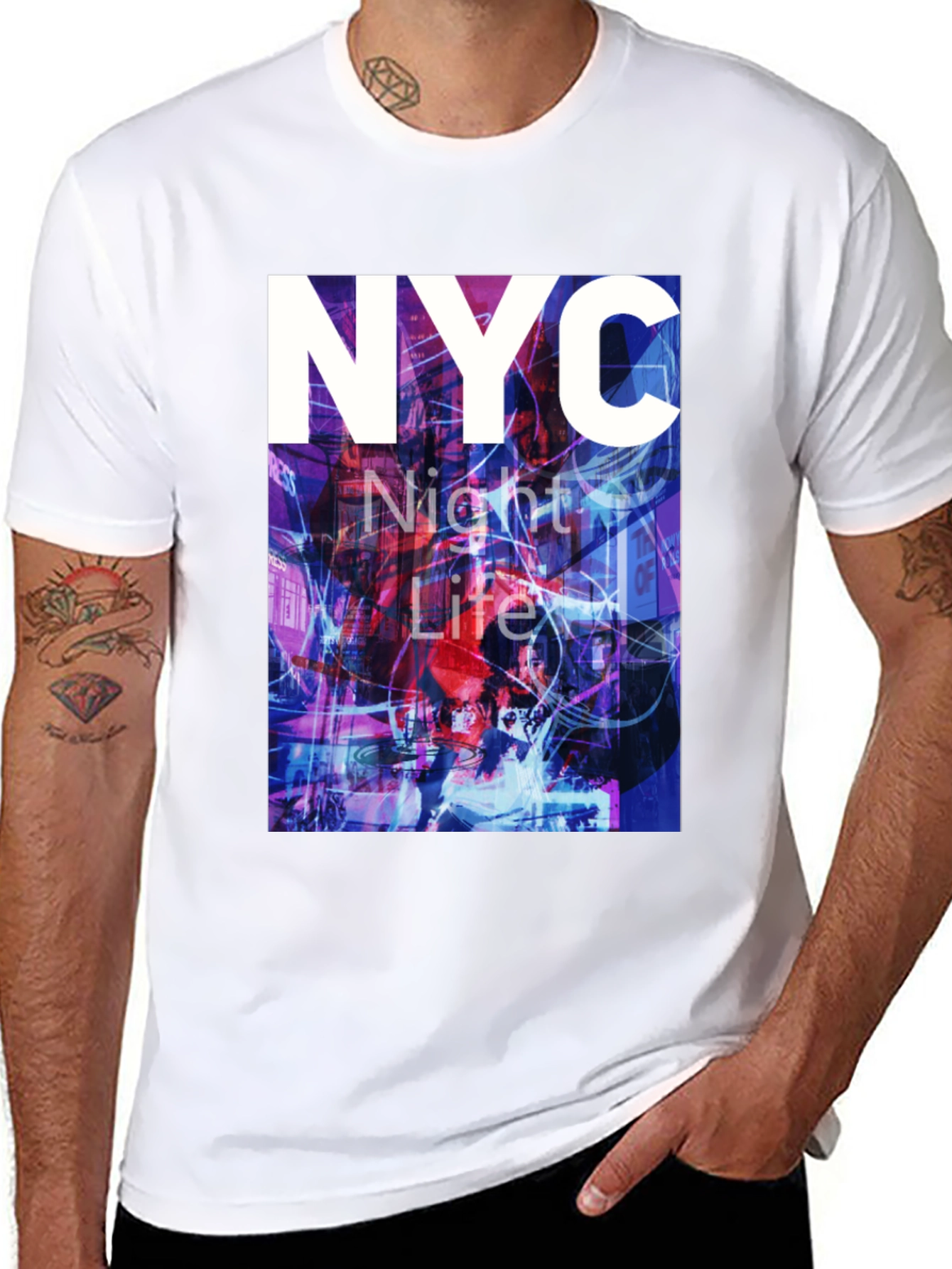 NYC Night Life Graphic Tee - Urban Style