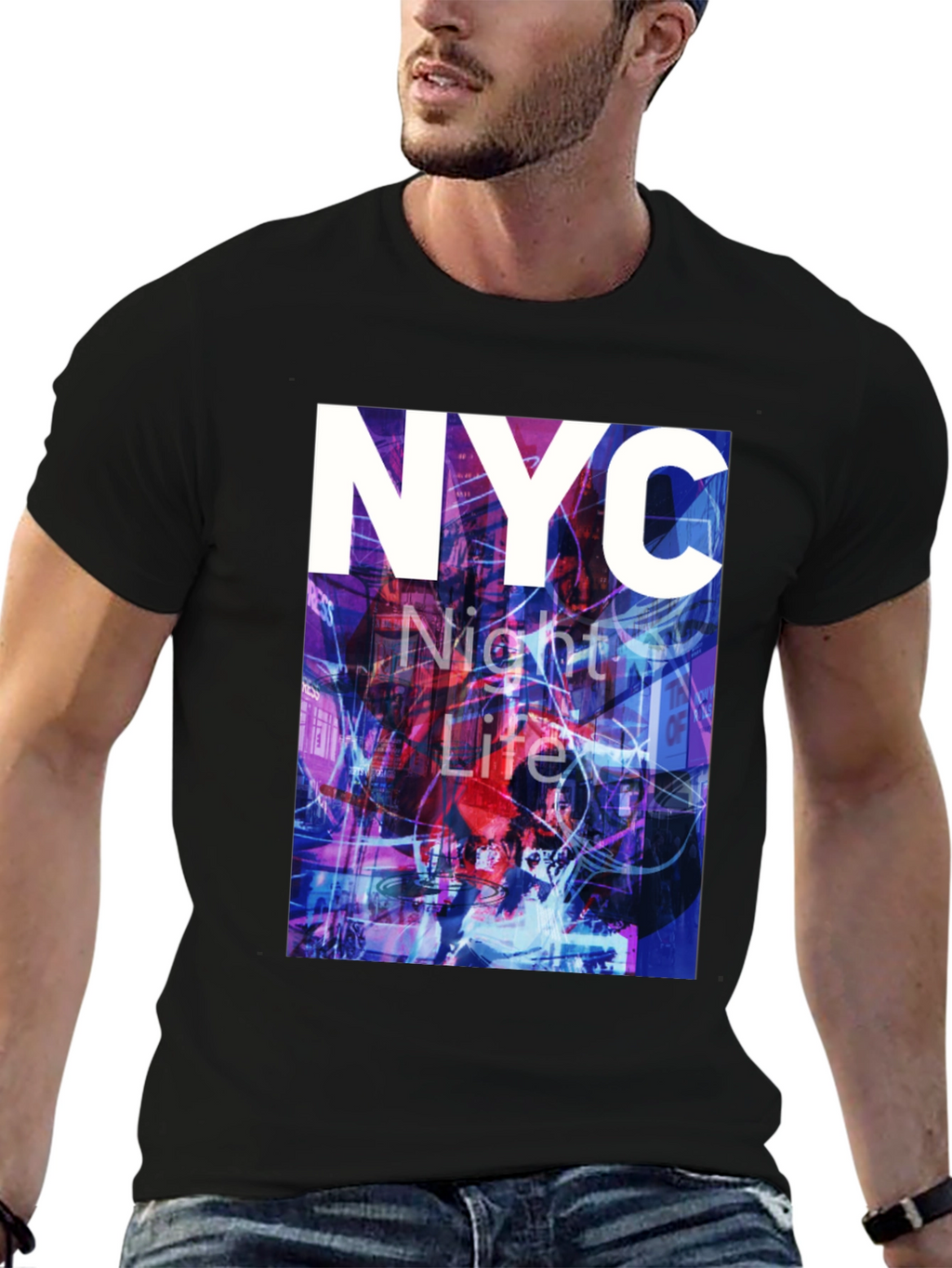 NYC Night Life Graphic Tee - Urban Style