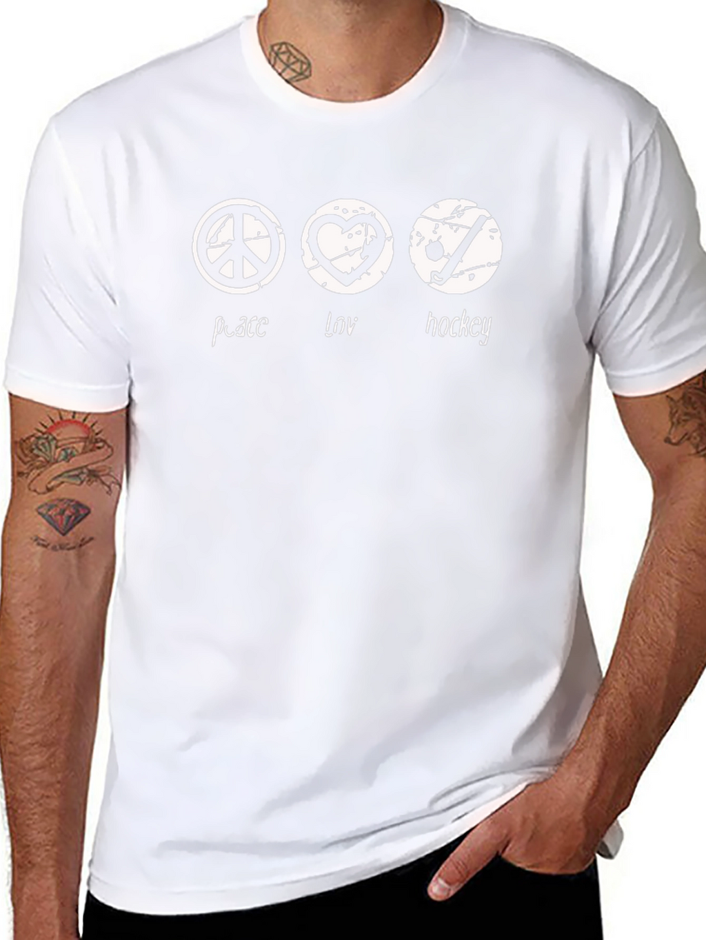 Peace Love Hockey T-Shirt
