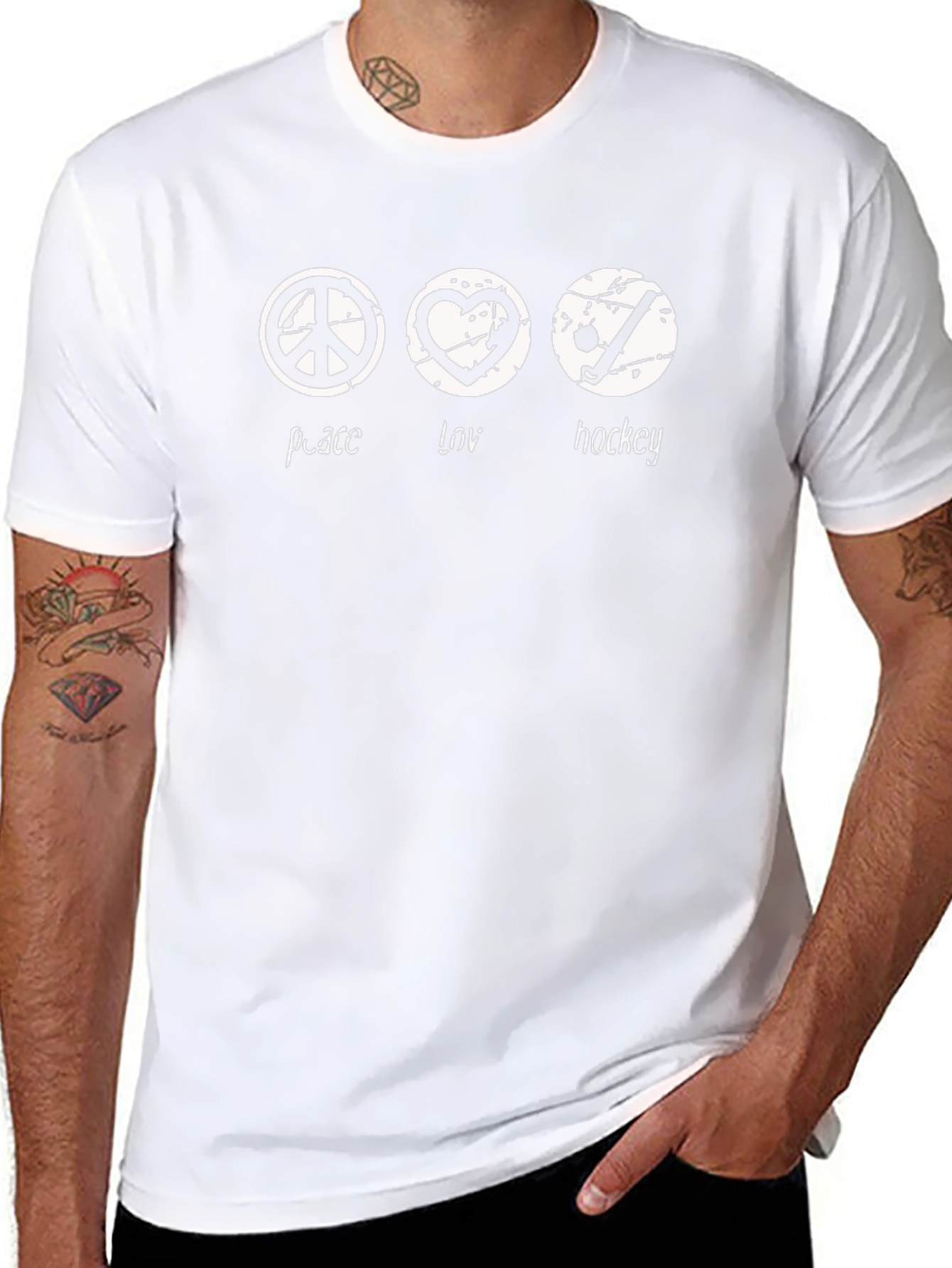 Peace Love Hockey T-Shirt