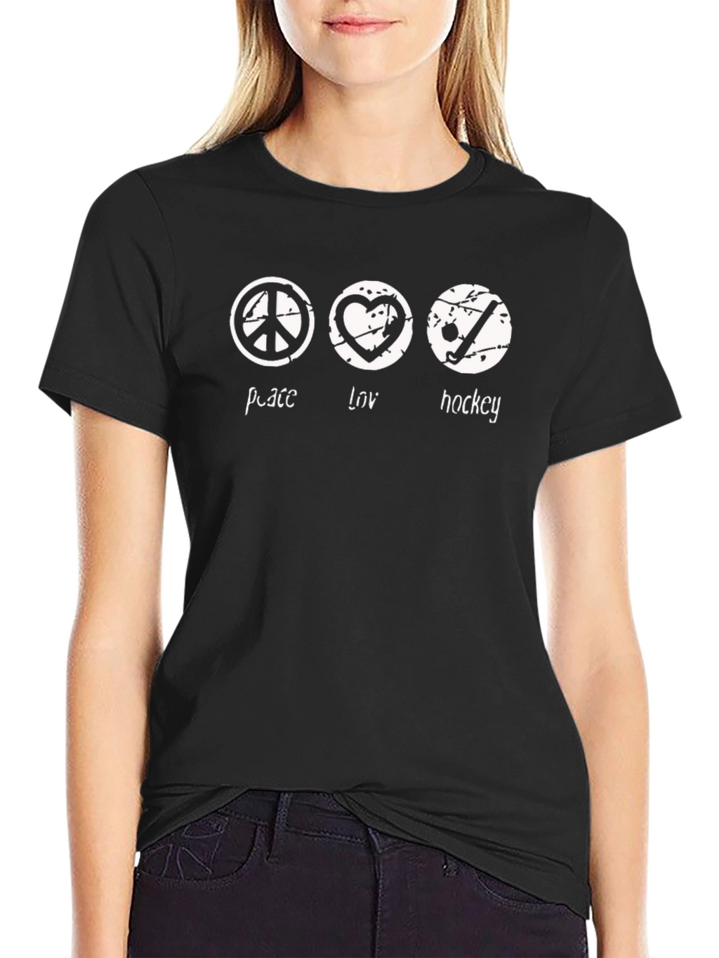 Peace Love Hockey T-Shirt