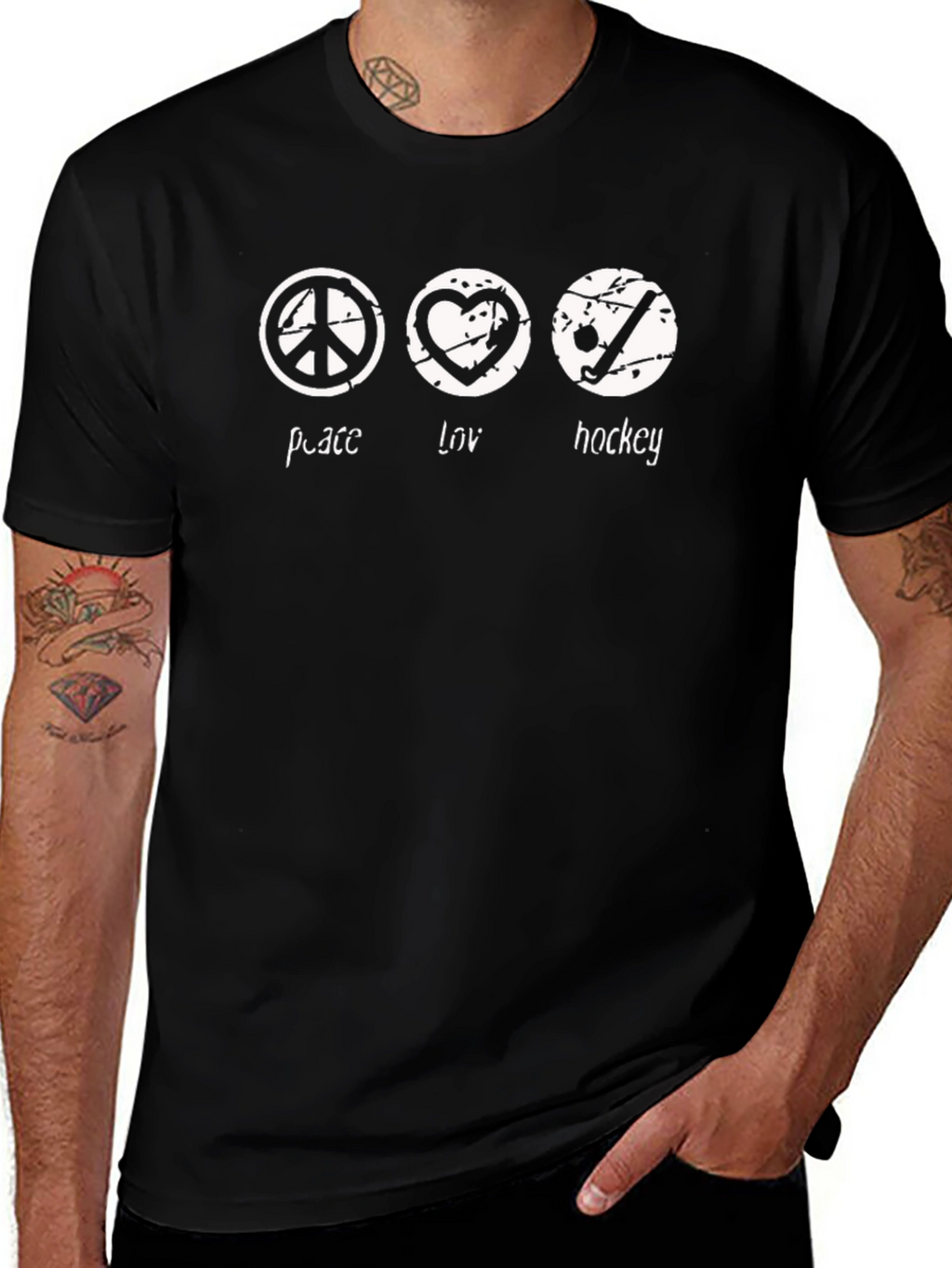Peace Love Hockey T-Shirt