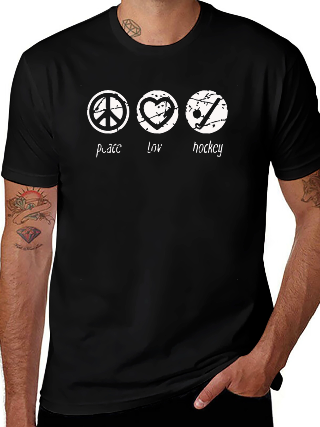 Peace Love Hockey T-Shirt