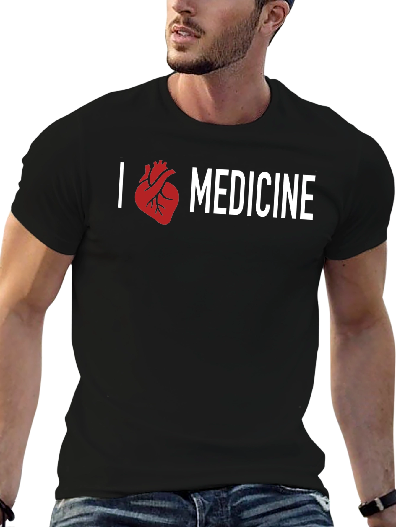 I Heart Medicine Graphic Tee - Black