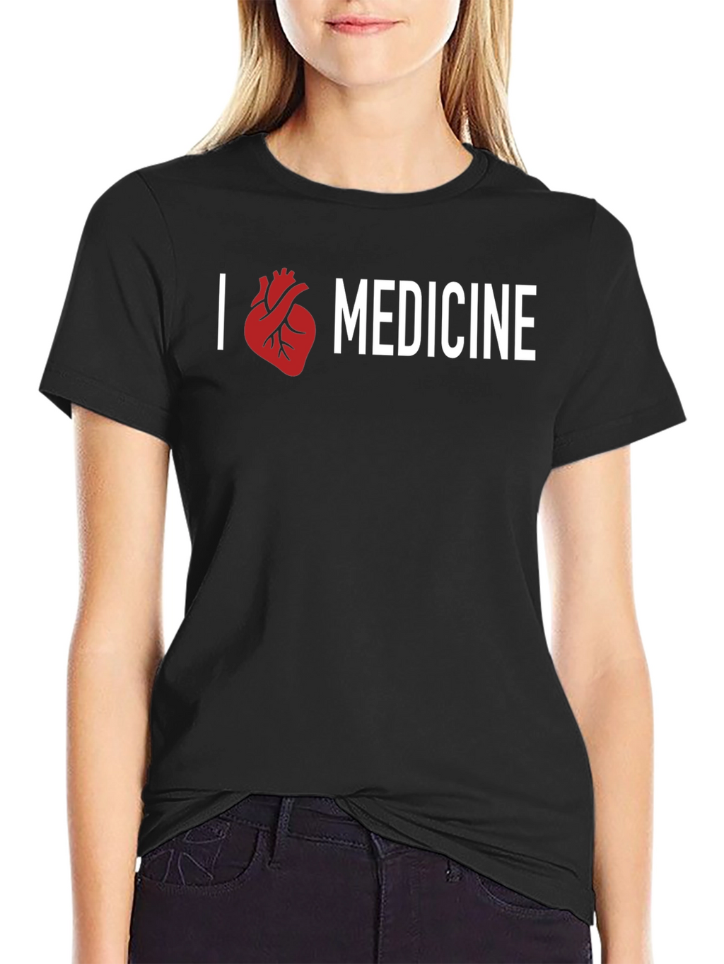 I Heart Medicine Graphic Tee - Black