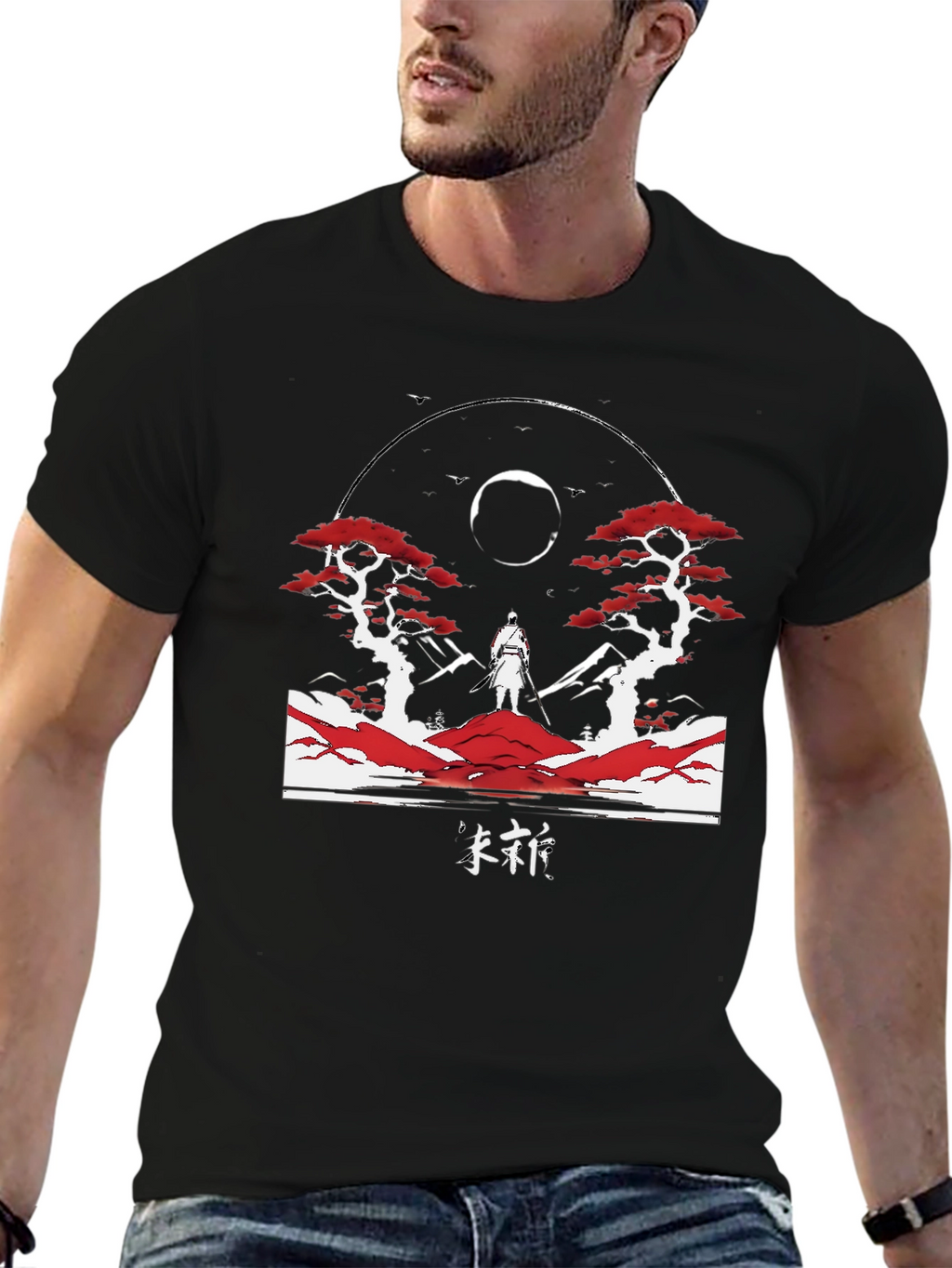 Samurai Graphic T-Shirt - Artistic Design