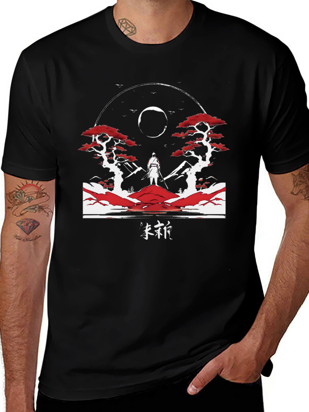Samurai Graphic T-Shirt - Artistic Design