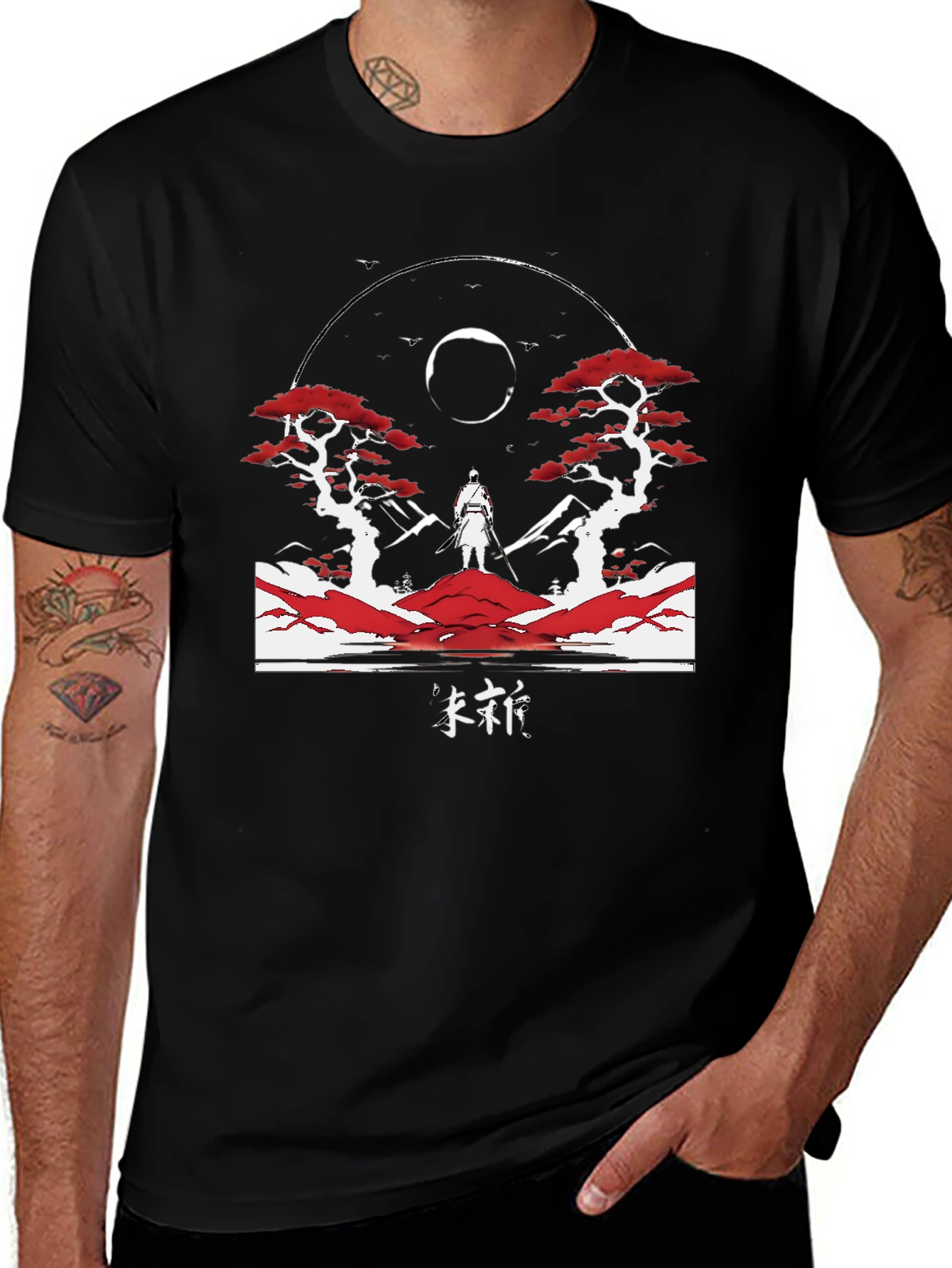 Samurai Graphic T-Shirt - Artistic Design