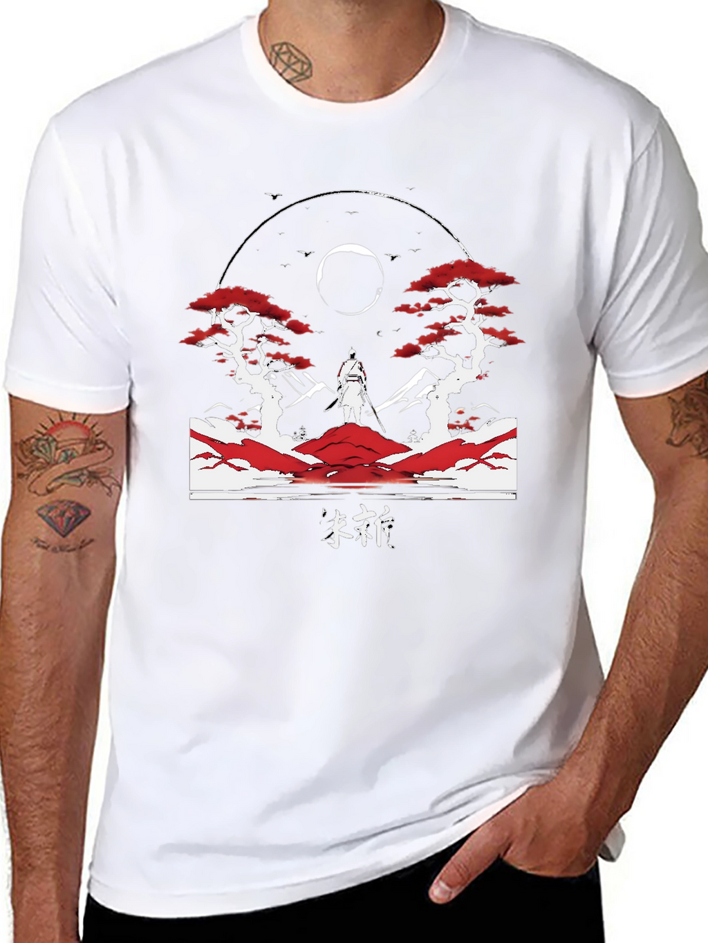 Samurai Graphic T-Shirt - Artistic Design