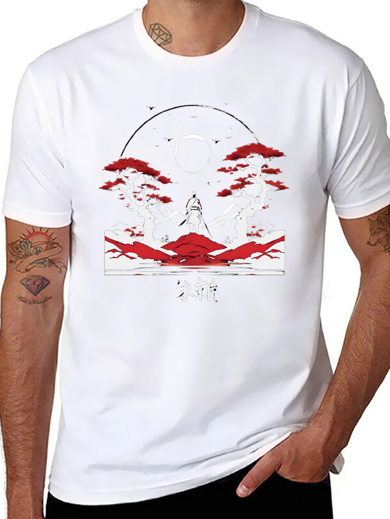 Samurai Graphic T-Shirt - Artistic Design
