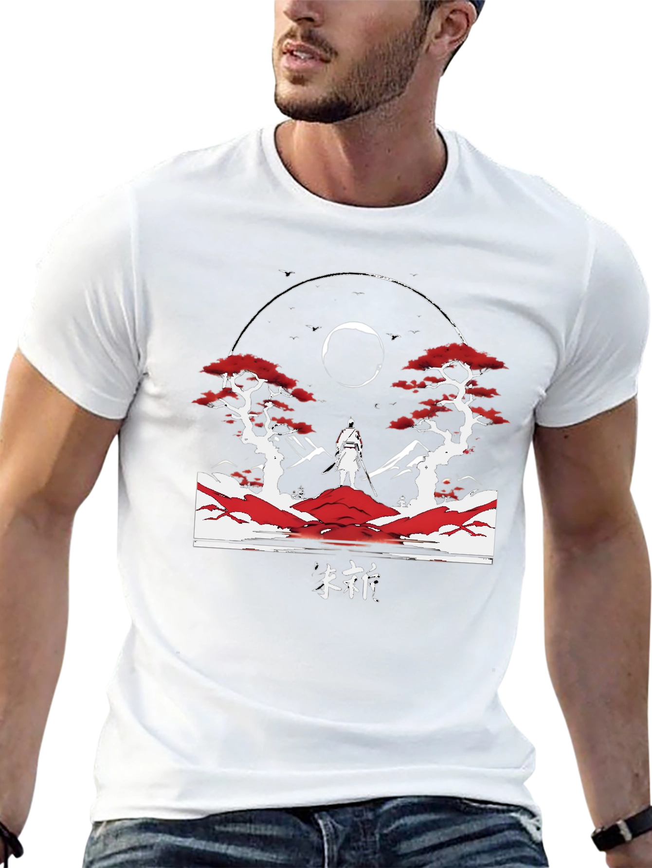 Samurai Graphic T-Shirt - Artistic Design