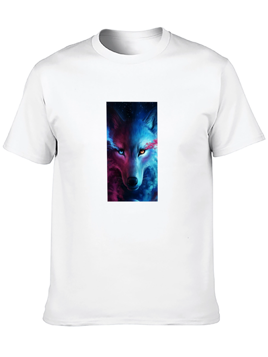 Mystic Wolf Graphic Black T-Shirt