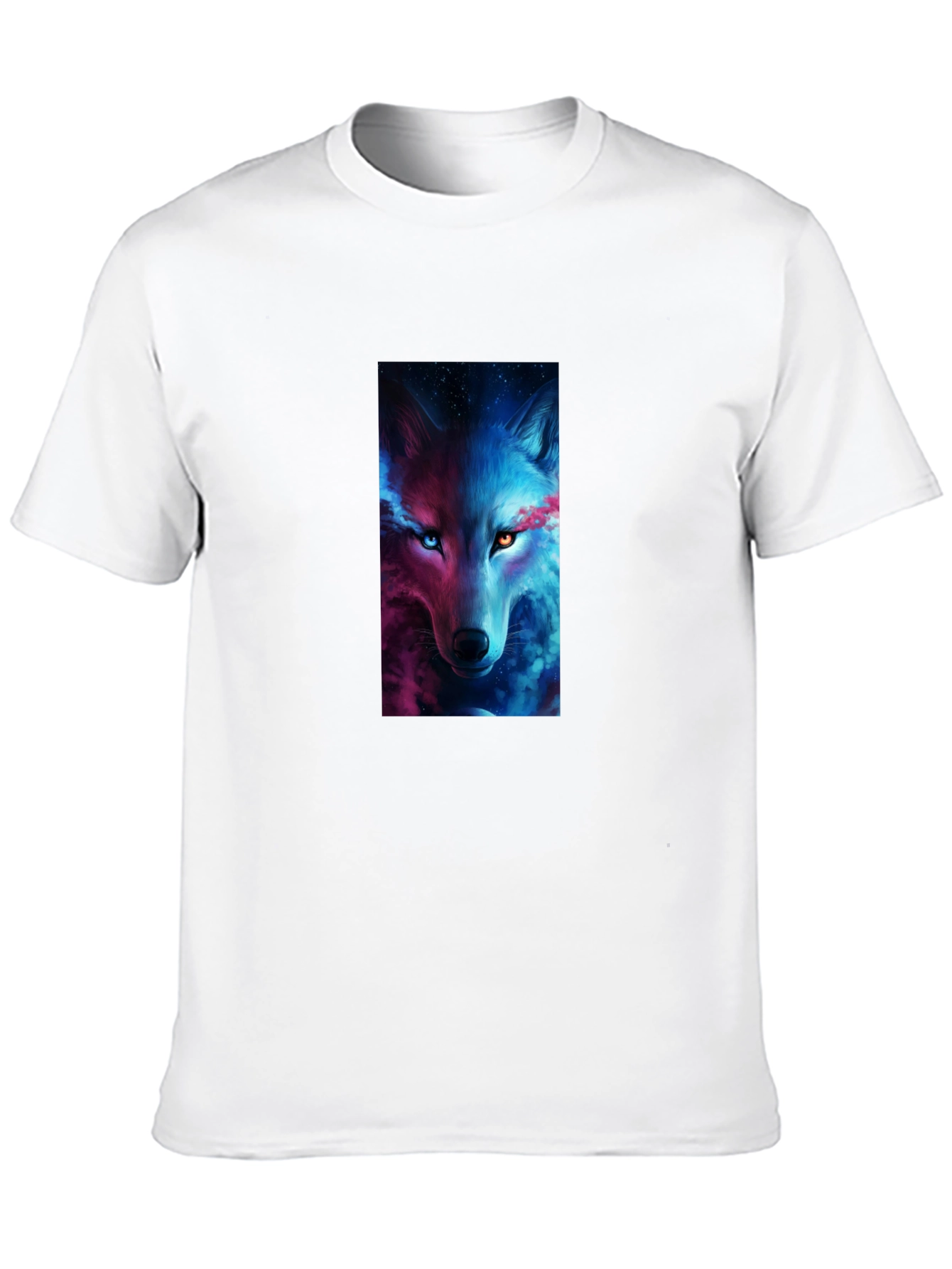Mystic Wolf Graphic Black T-Shirt