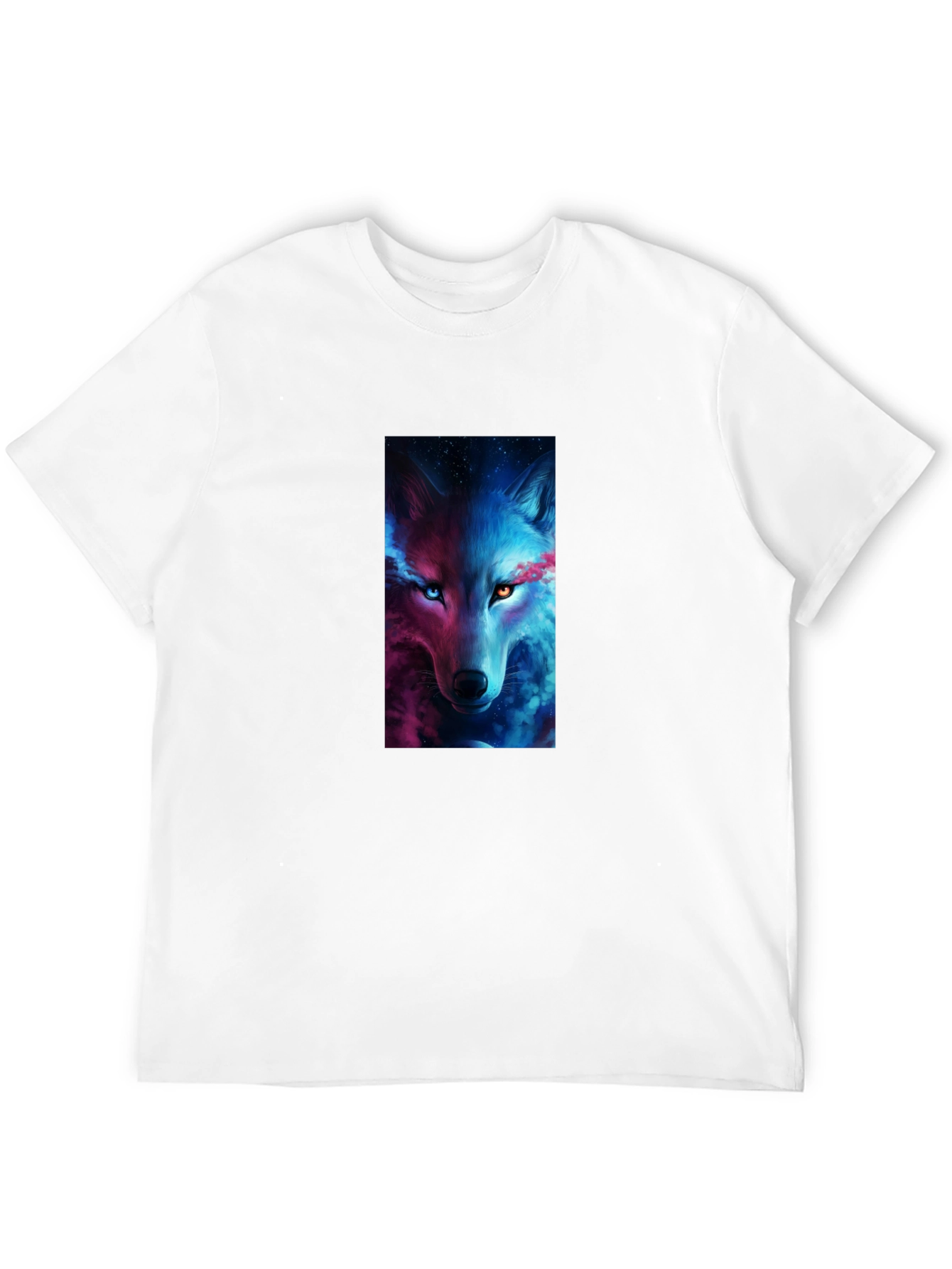 Mystic Wolf Graphic Black T-Shirt