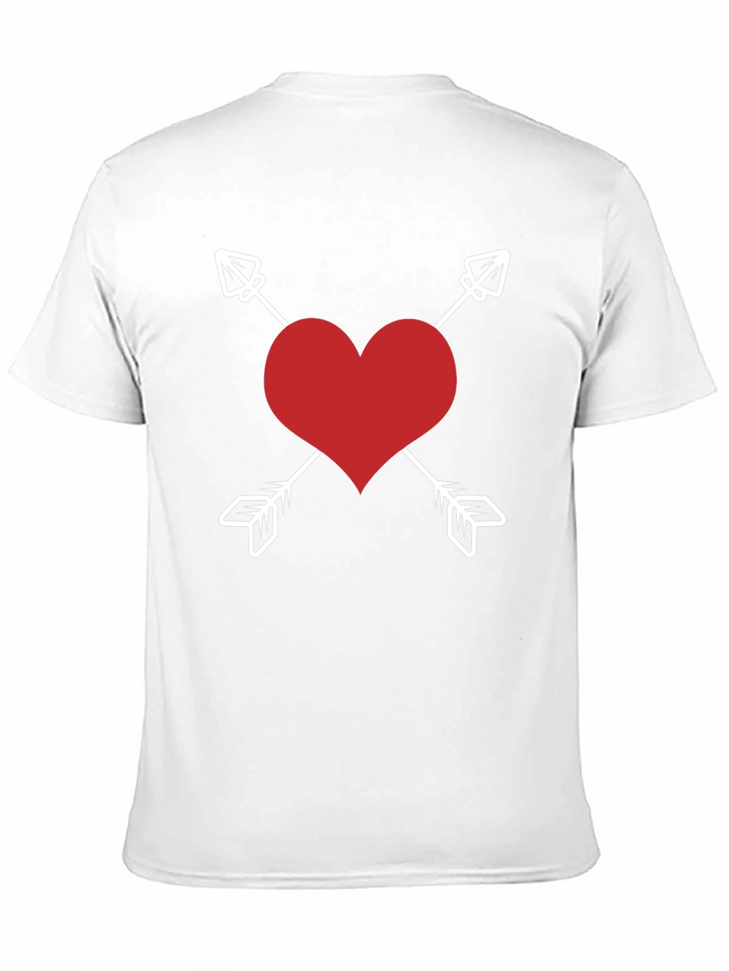 Heart Arrows Graphic Tee - Black Valentines Day Shirt
