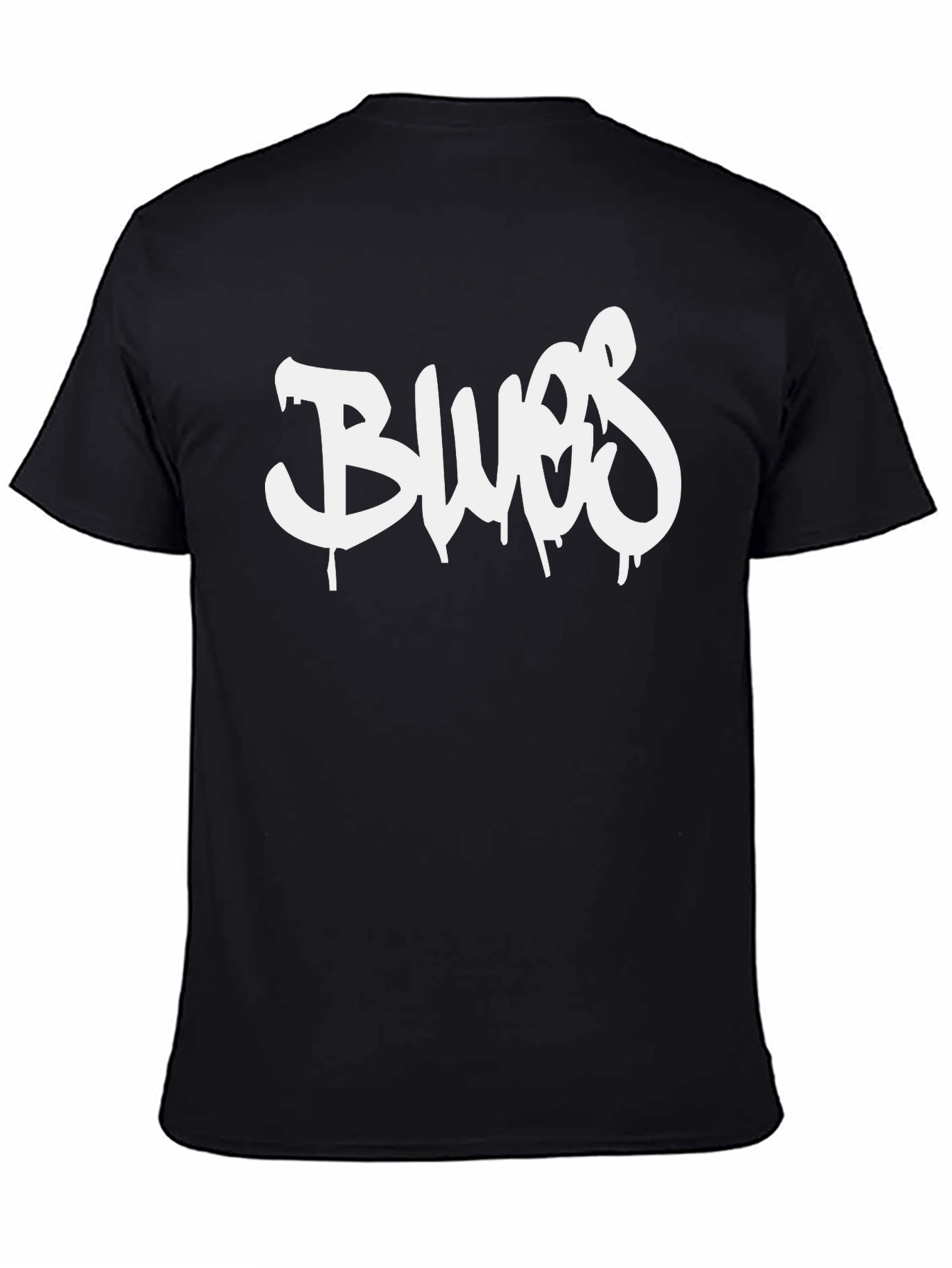 Black Blues Graphic T-Shirt - Casual Style