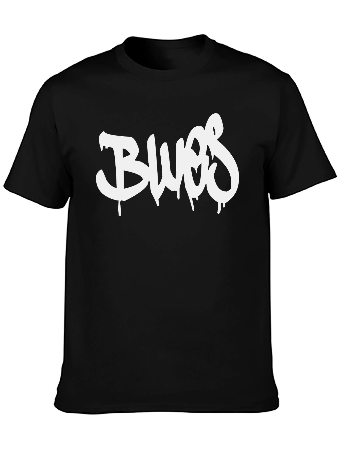 Black Blues Graphic T-Shirt - Casual Style
