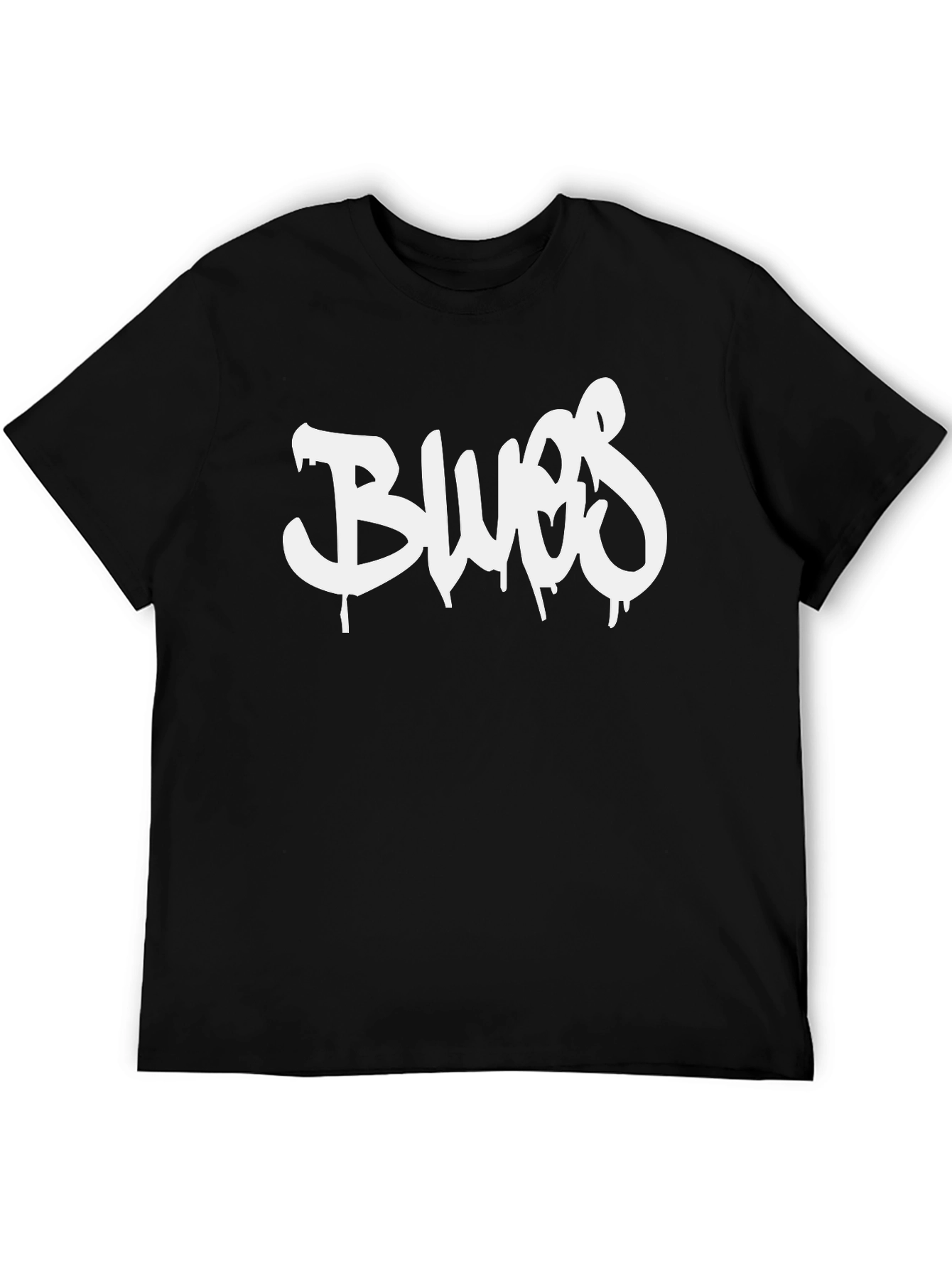 Black Blues Graphic T-Shirt - Casual Style