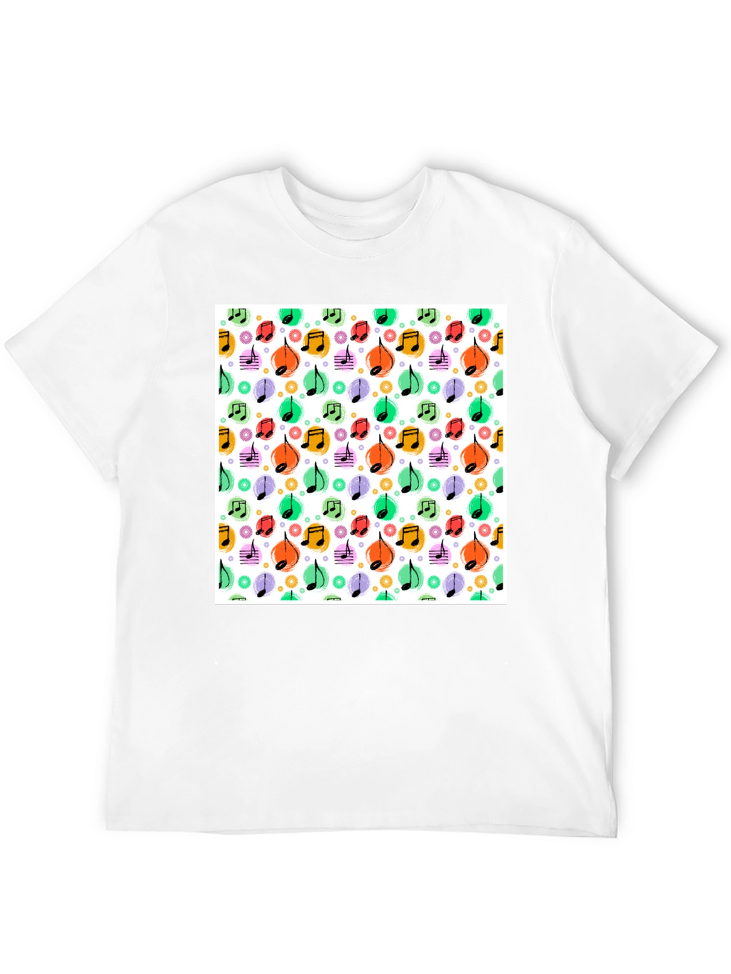Funky Music Notes T-Shirt - Cool Graphic Tee