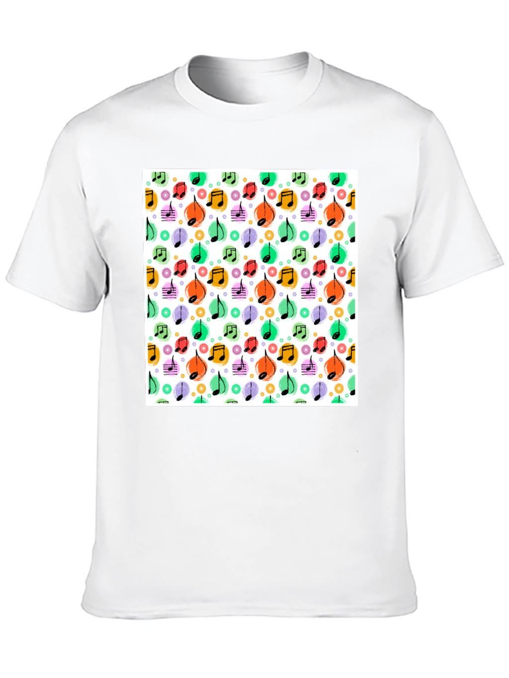 Funky Music Notes T-Shirt - Cool Graphic Tee
