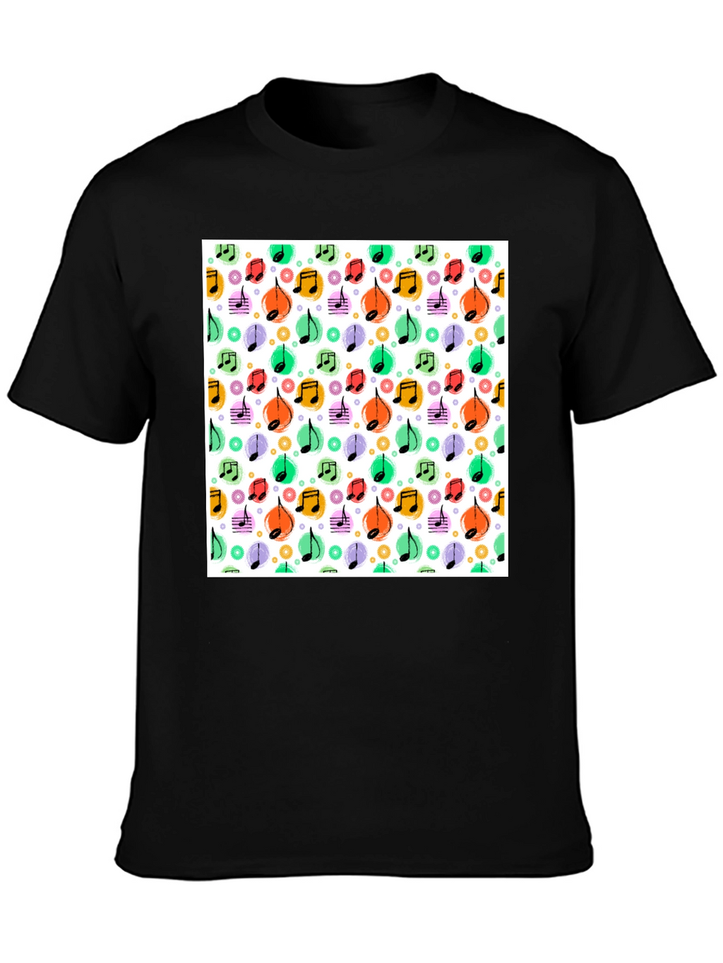 Funky Music Notes T-Shirt - Cool Graphic Tee