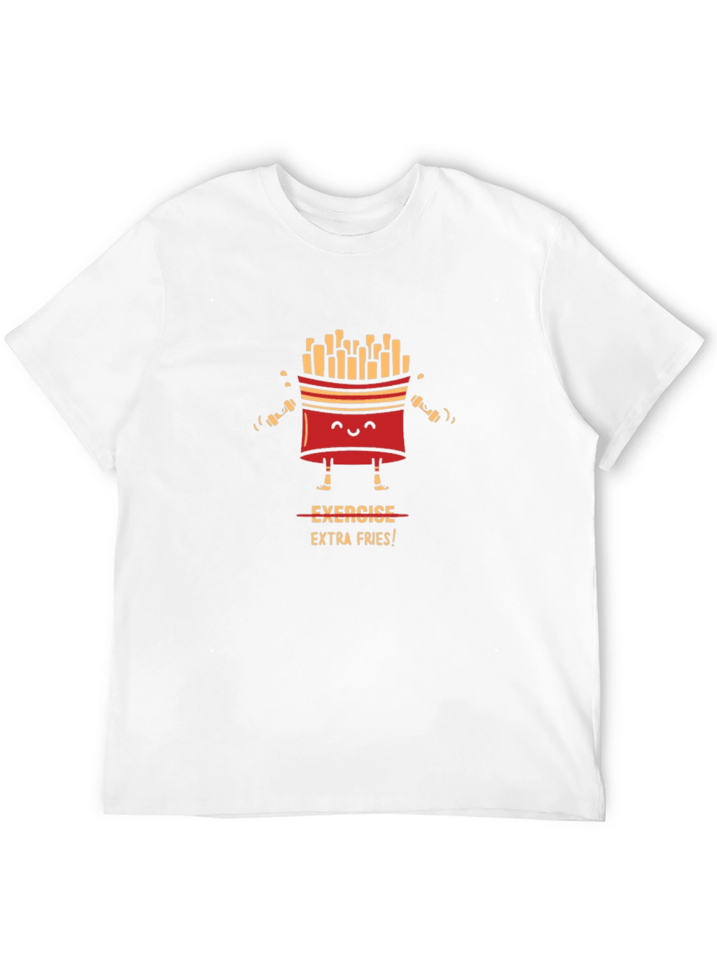 Exercise Extra Fries Graphic T-Shirt