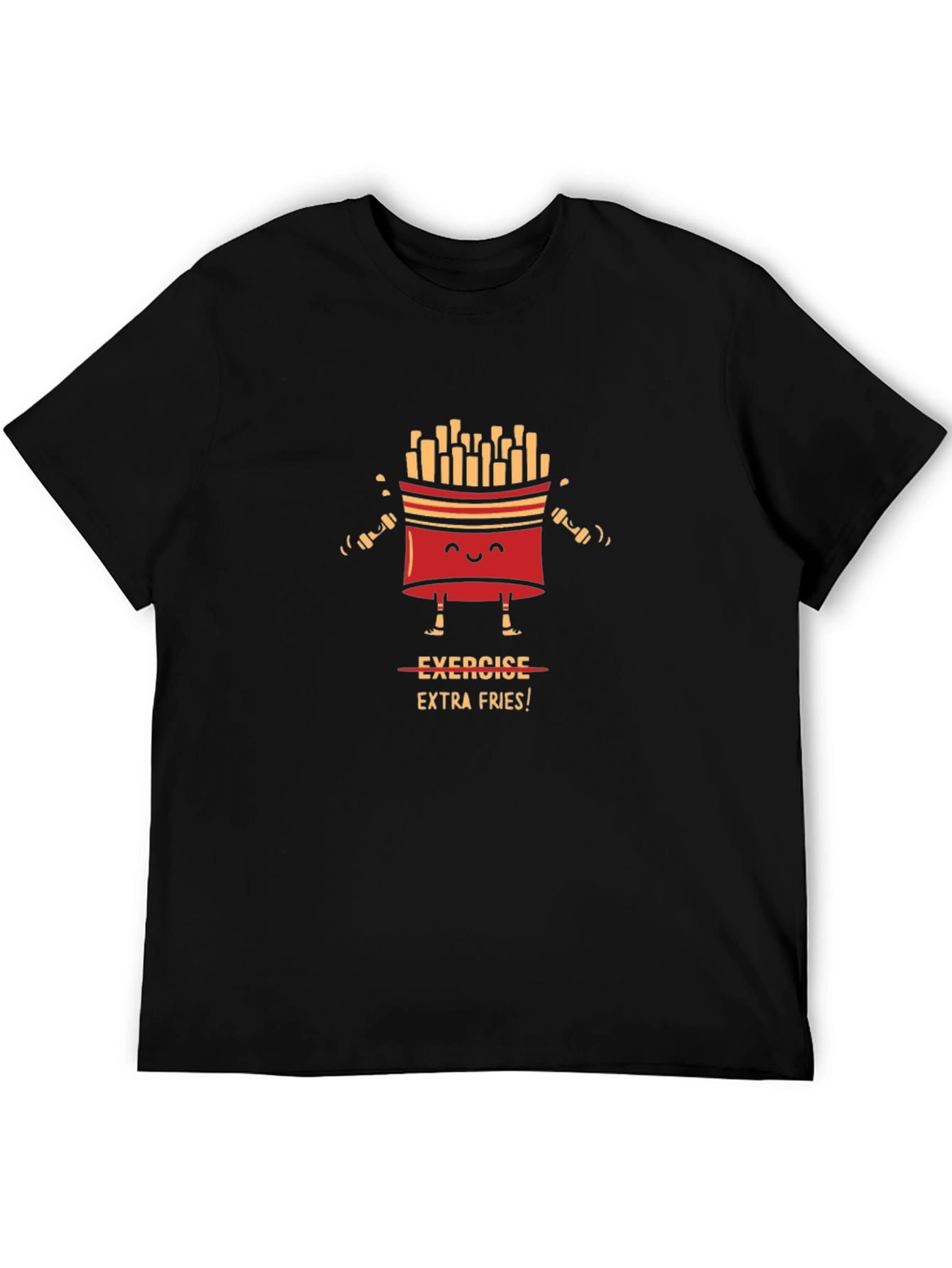 Exercise Extra Fries Graphic T-Shirt