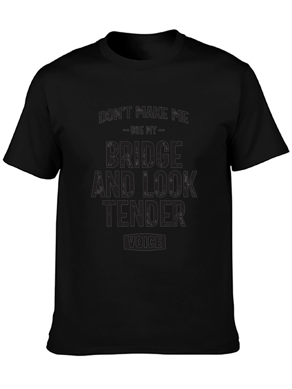 Bridge and Look Tender Voice Black T-Shirt