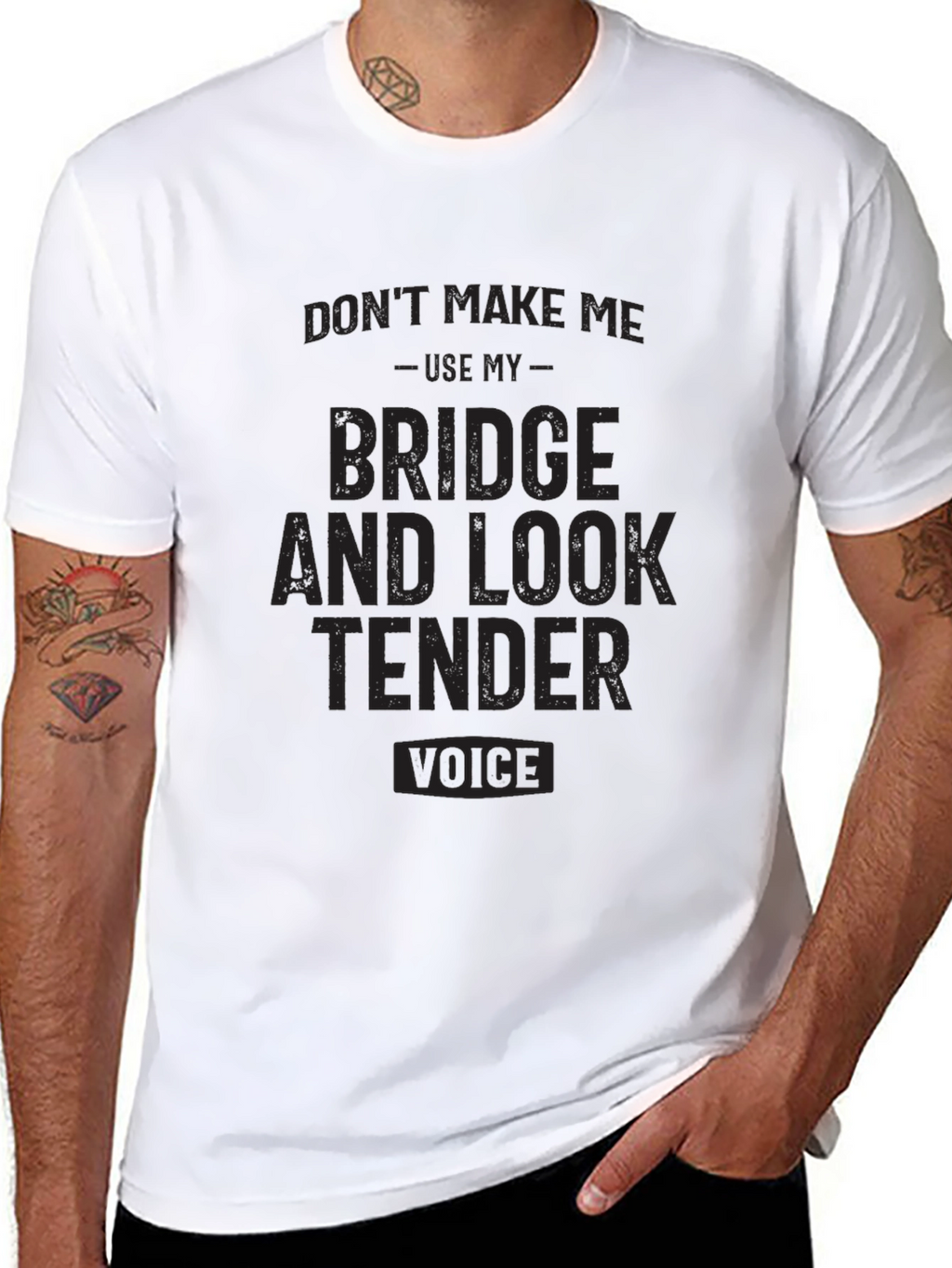 Bridge and Look Tender Voice Black T-Shirt