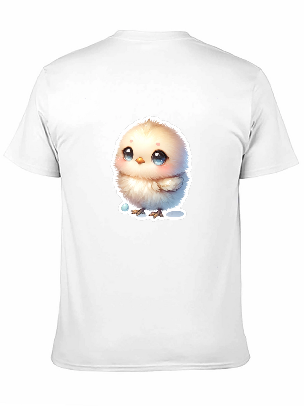 Cute Chick Graphic Tee - Black Cotton Blend T-Shirt