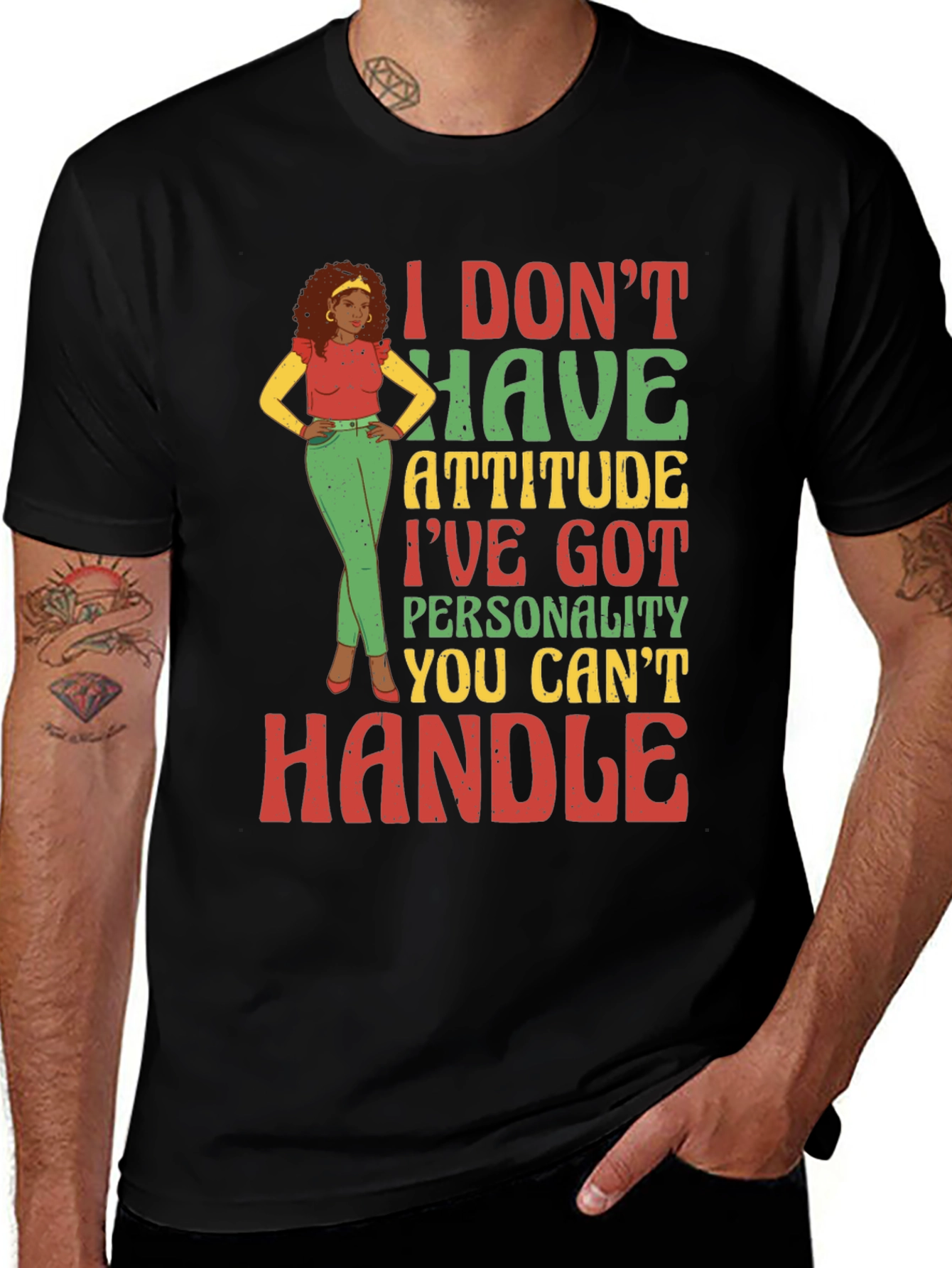 Attitude Personality Graphic Tee