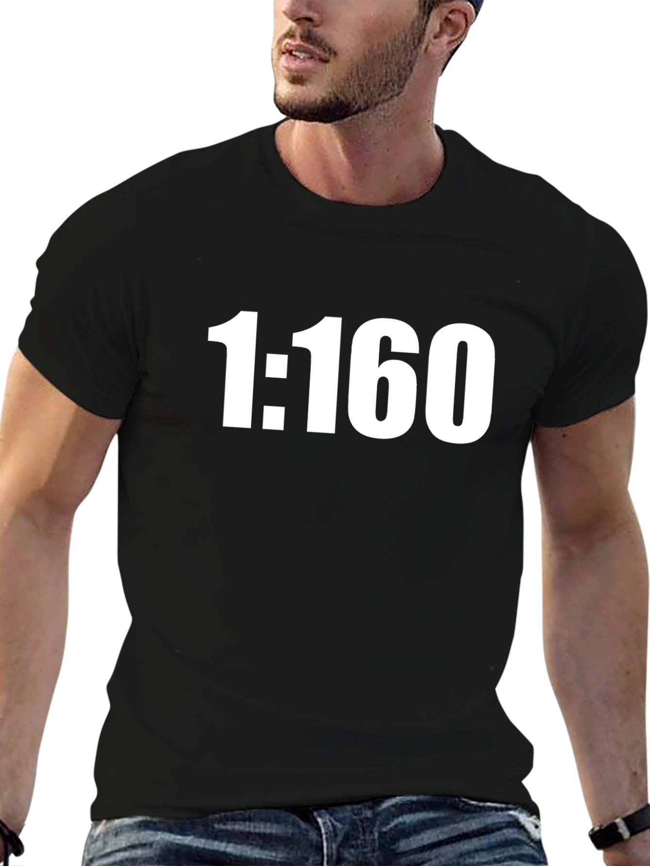 1:160 Scale Black T-Shirt
