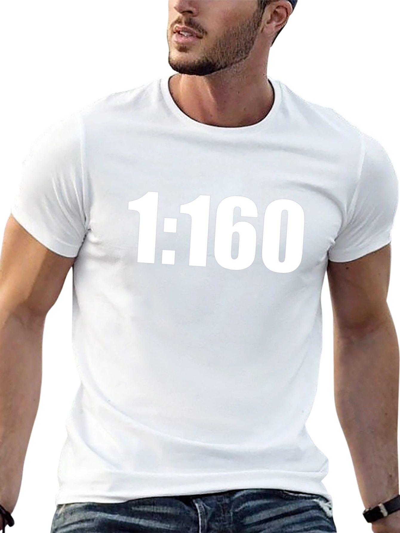 1:160 Scale Black T-Shirt