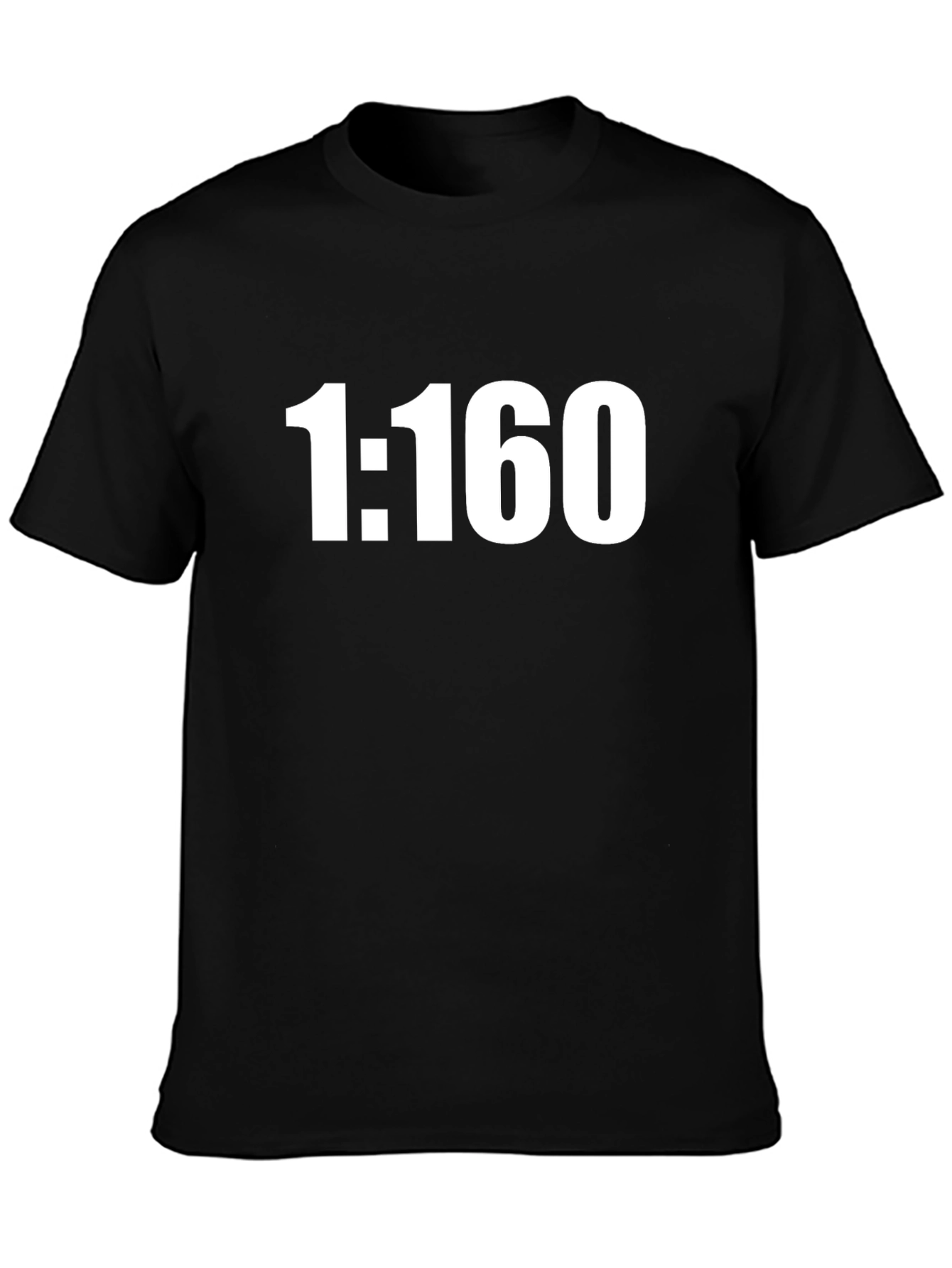 1:160 Scale Black T-Shirt