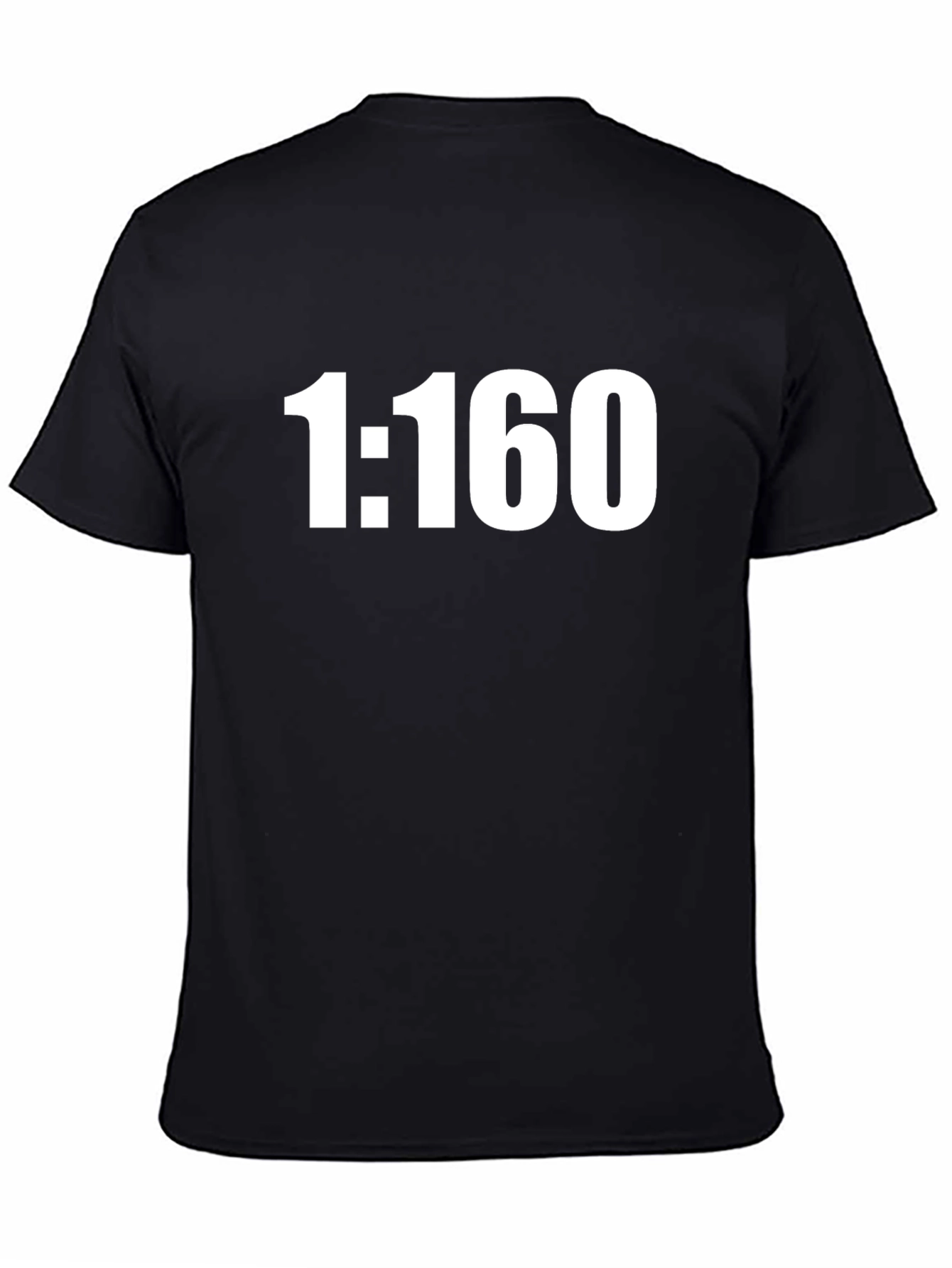 1:160 Scale Black T-Shirt