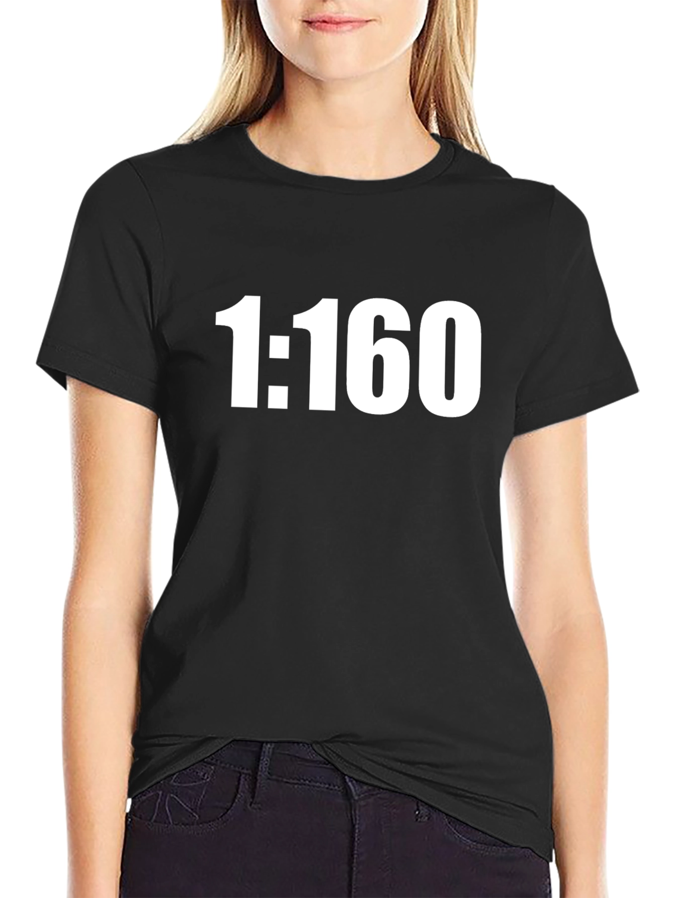 1:160 Scale Black T-Shirt