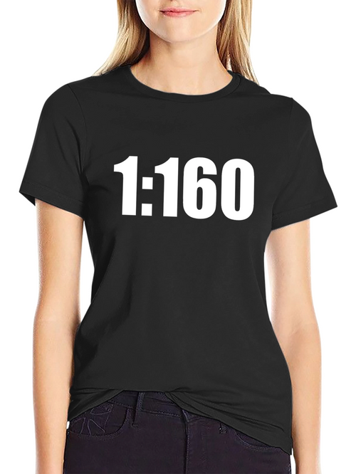 1:160 Scale Black T-Shirt