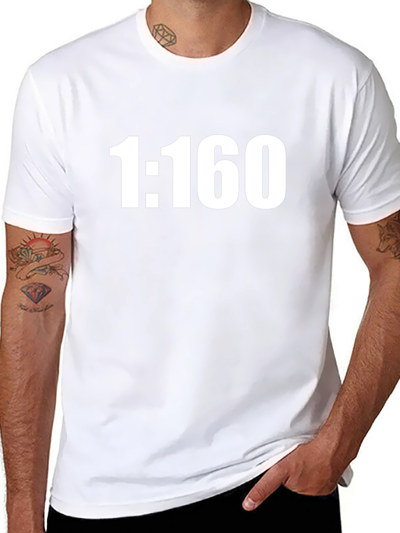 1:160 Scale Black T-Shirt