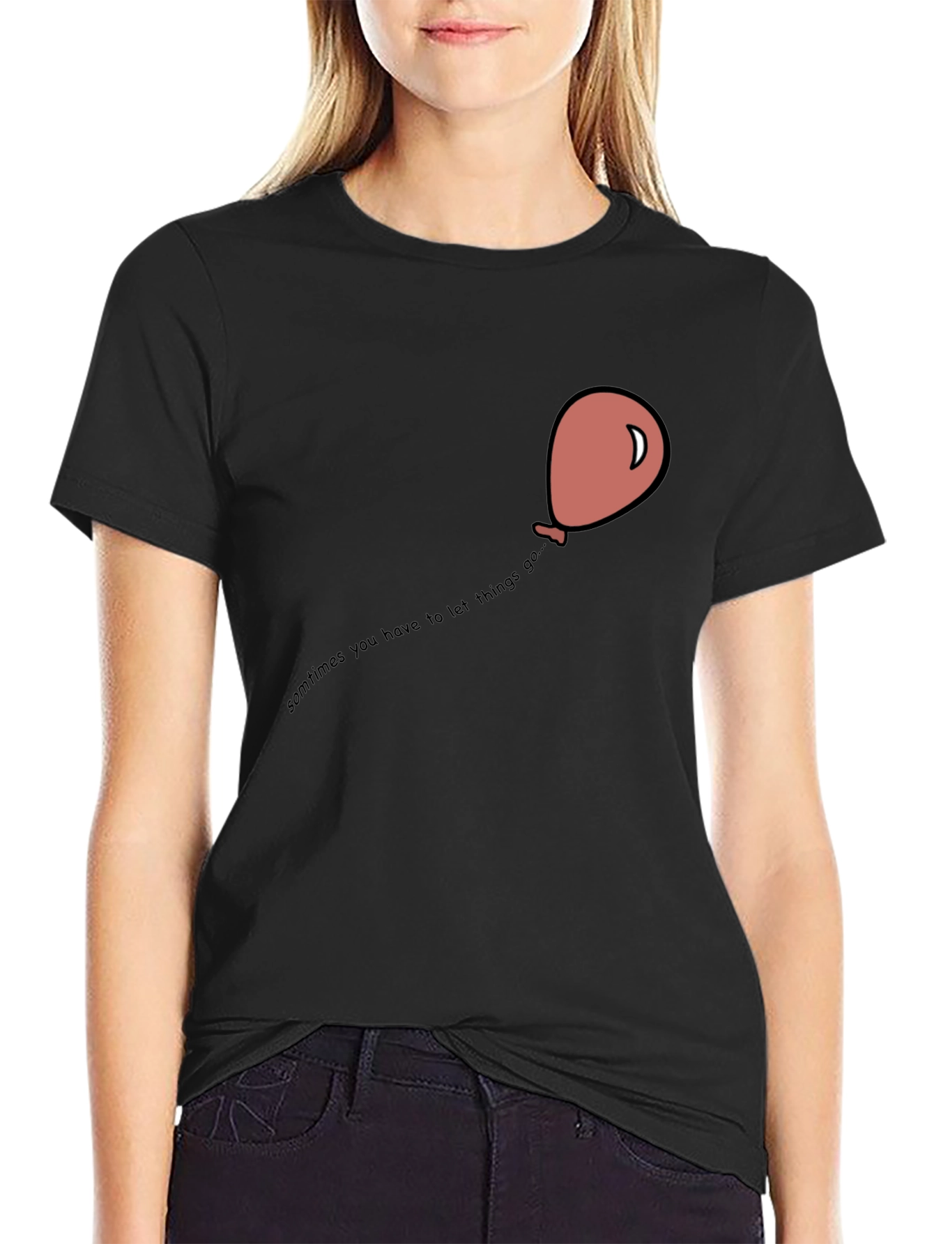 Balloon Graphic T-Shirt - Let Things Go Tee