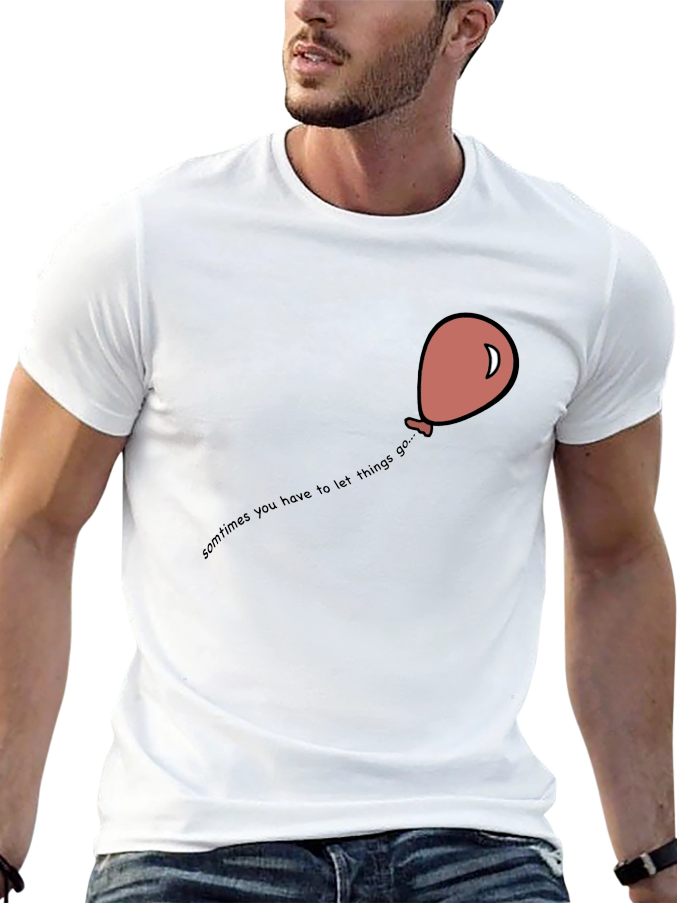Balloon Graphic T-Shirt - Let Things Go Tee