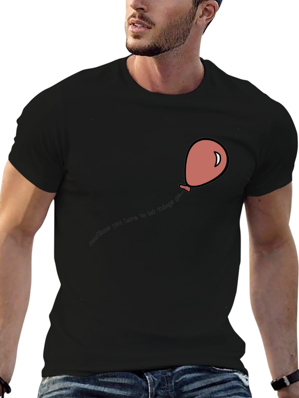 Balloon Graphic T-Shirt - Let Things Go Tee