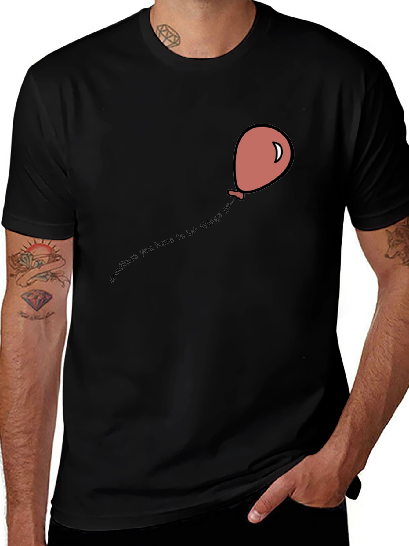 Balloon Graphic T-Shirt - Let Things Go Tee