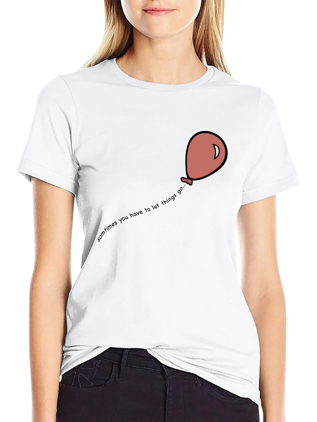 Balloon Graphic T-Shirt - Let Things Go Tee