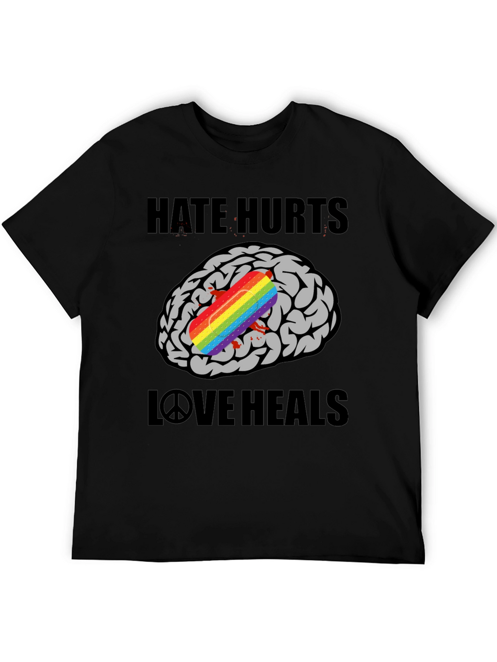 Hate Hurts Love Heals Graphic T-Shirt