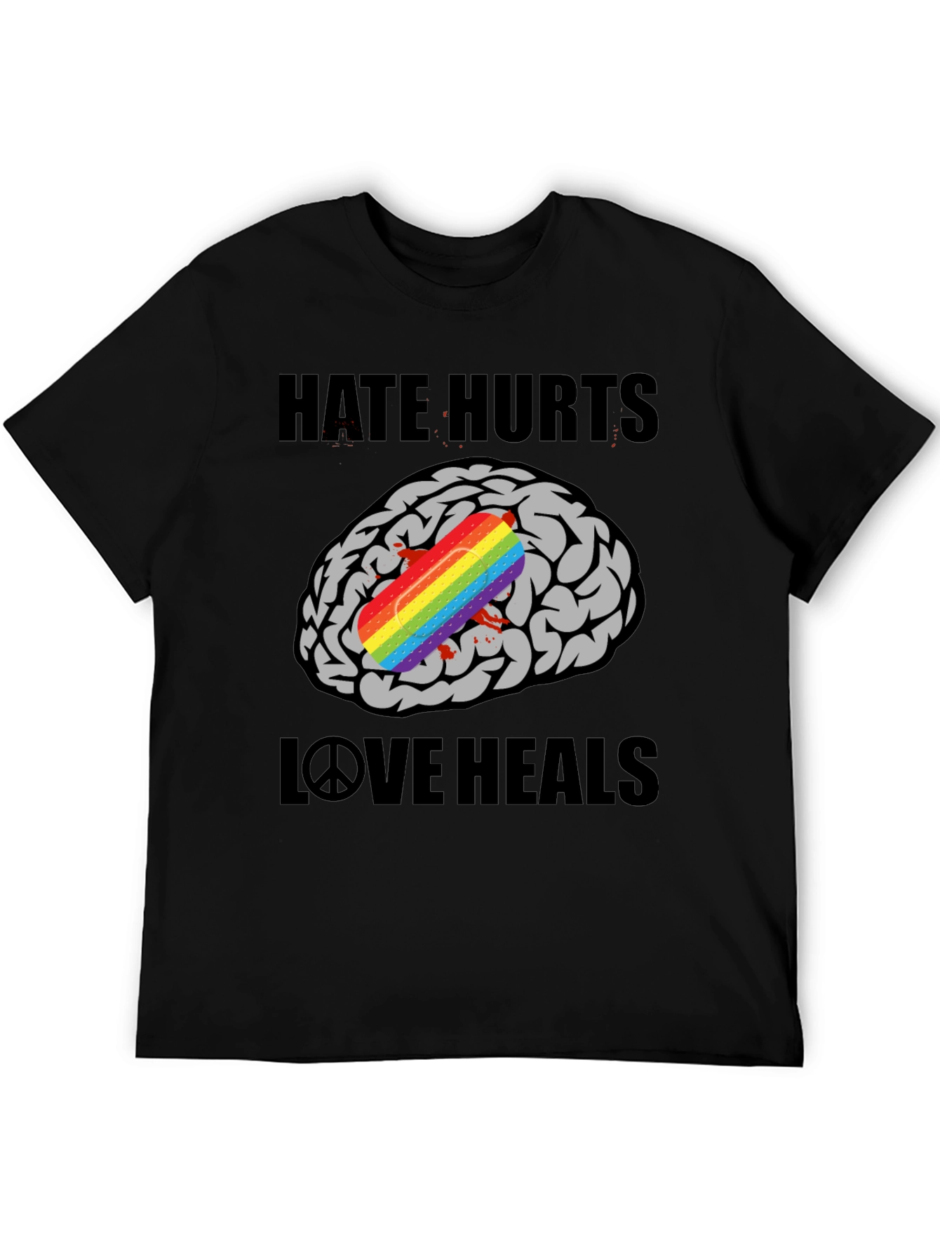 Hate Hurts Love Heals Graphic T-Shirt