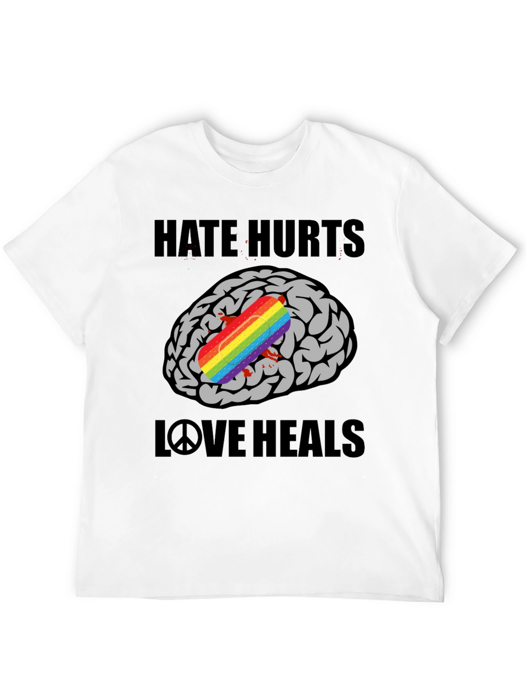 Hate Hurts Love Heals Graphic T-Shirt