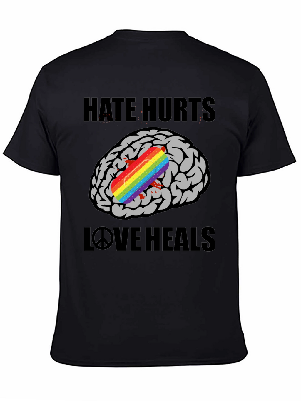 Hate Hurts Love Heals Graphic T-Shirt